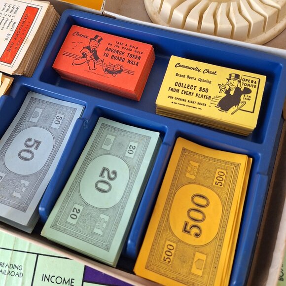 Vintage Monopoly Board Game Parker Brothers 1974 Anniversary Edition Metal Piece - Picture 3 of 15